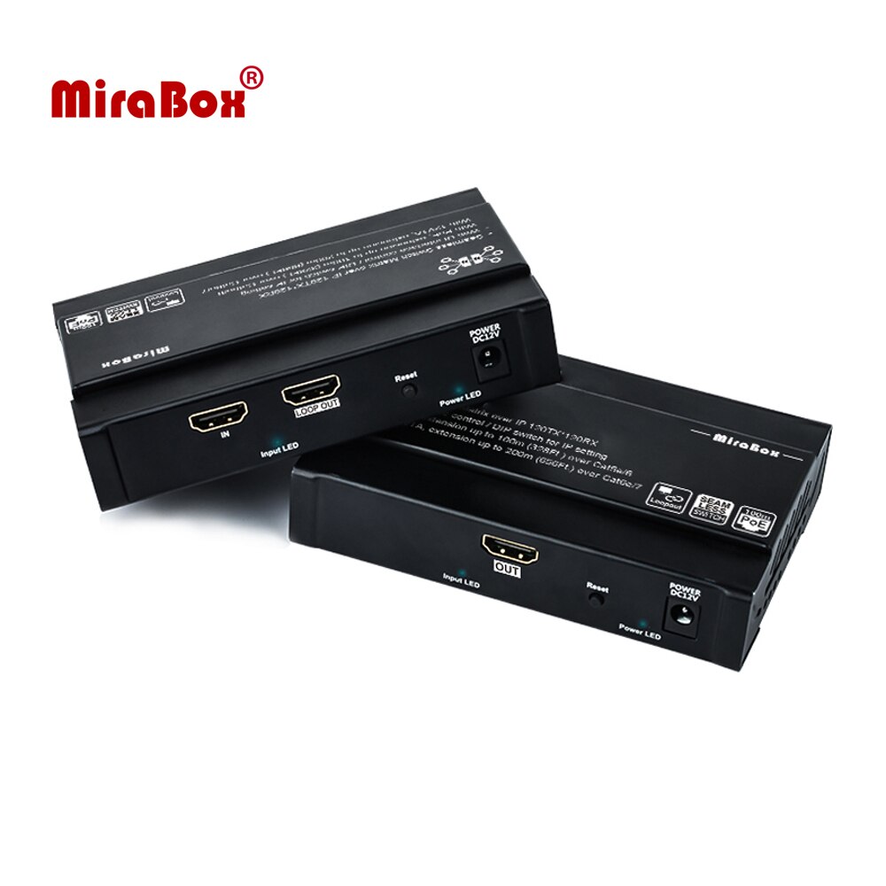 Mirabox-100m PoE 1080P HDMI ͽٴ,     й  ƿ HDMI Ʈ  Cat5e/Cat6 ̻